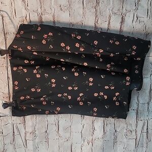 Hollister high rise floral skirt small